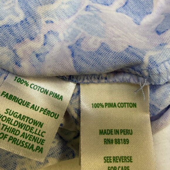 Lilly Pulitzer Cody Dress Large Boca Blue Sea What I Sea Pima EUC - Picture 6 of 10